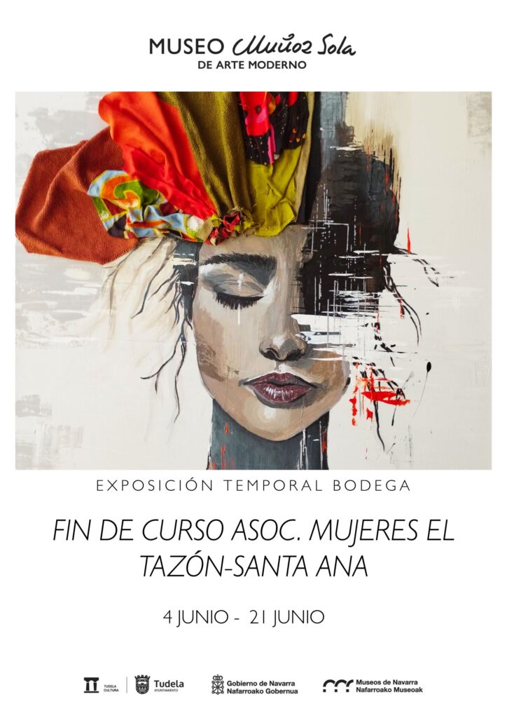 Cartel con imagen de mujer con tocado
