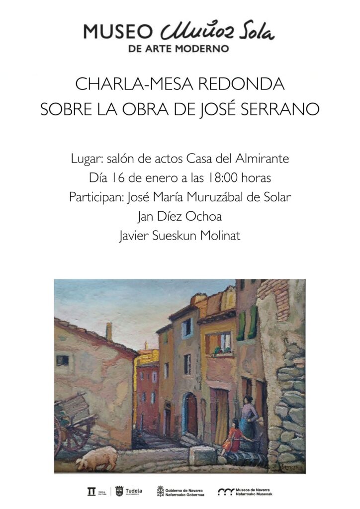 información evento e imagen de cuadro del pintor José Serrano