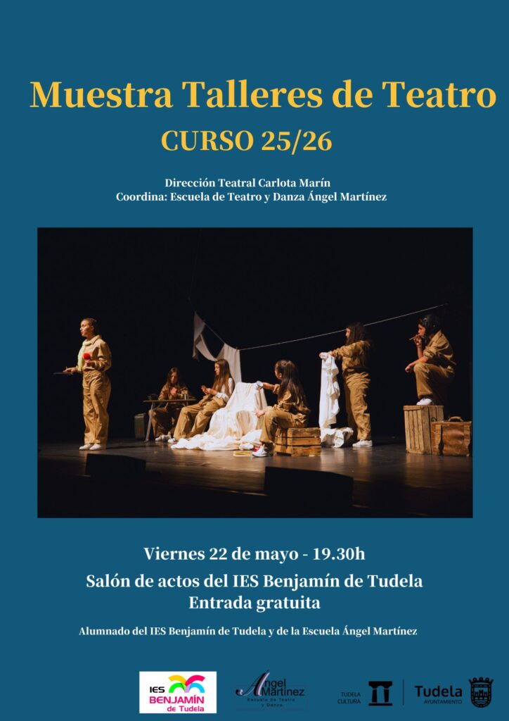 Cartel Muestra final talleres teatro escolar 2025-2026-IES