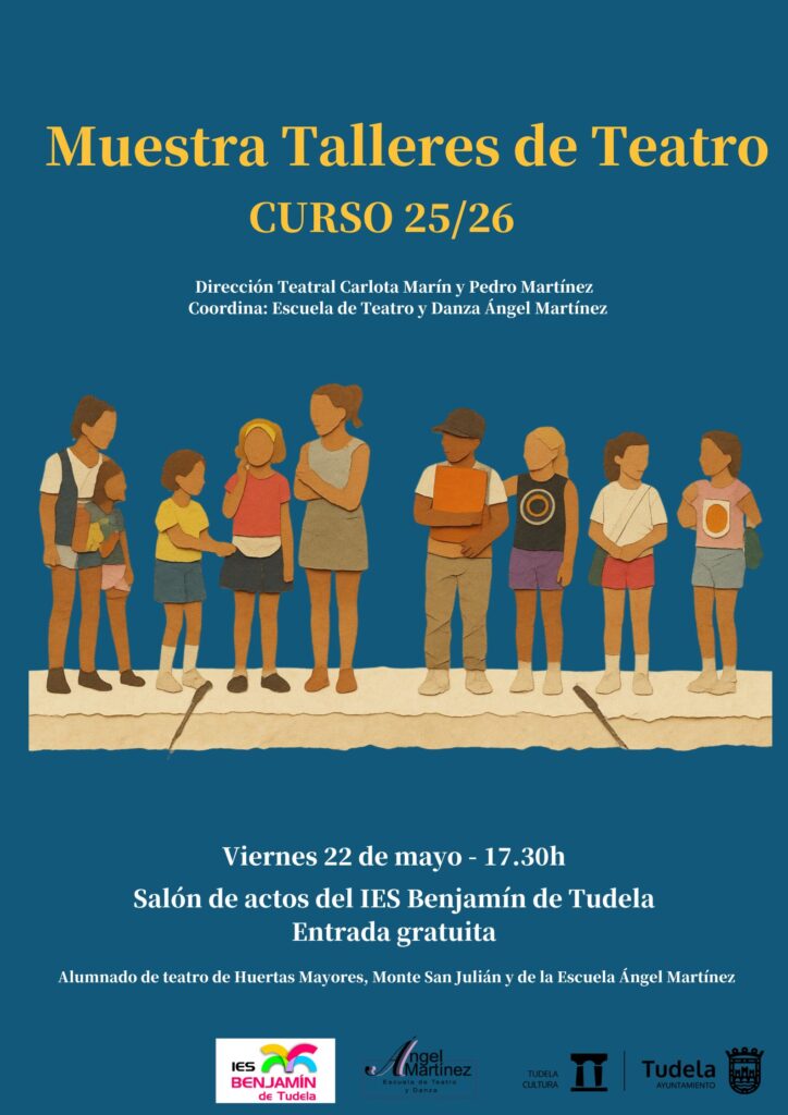 Cartel Muestra final talleres teatro escolar 2025-2026