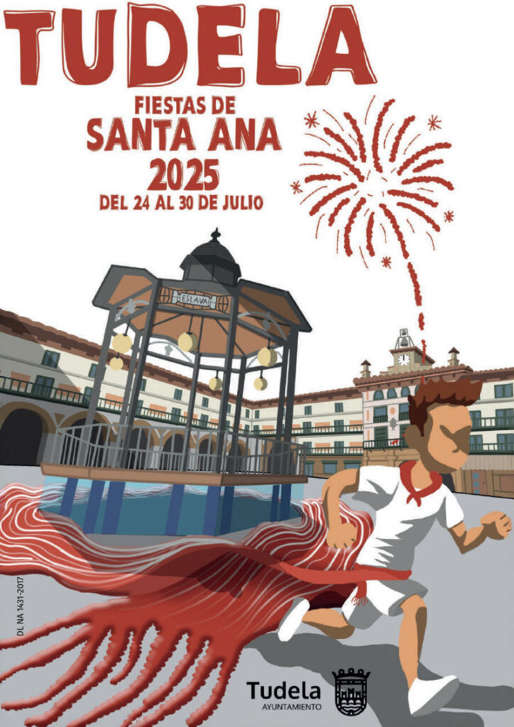 Cartel fiestas de Tudela 2025